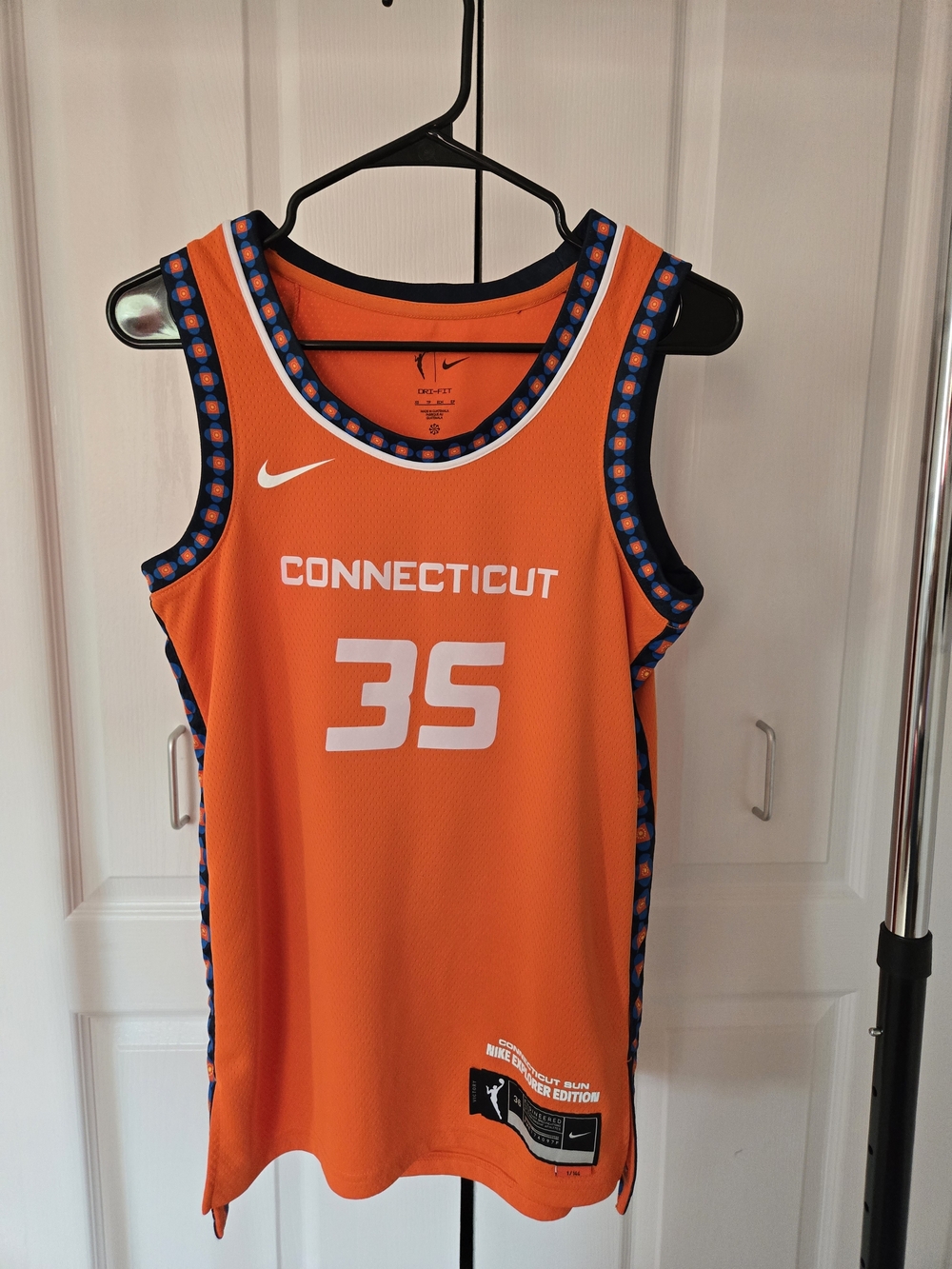 Nike Connecticut Orange Basketball Jersey #35